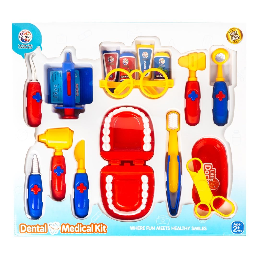 Ratna's Dental Medical Kit with  Medical Instruments & Accessories | Doctor Set Pretend Play