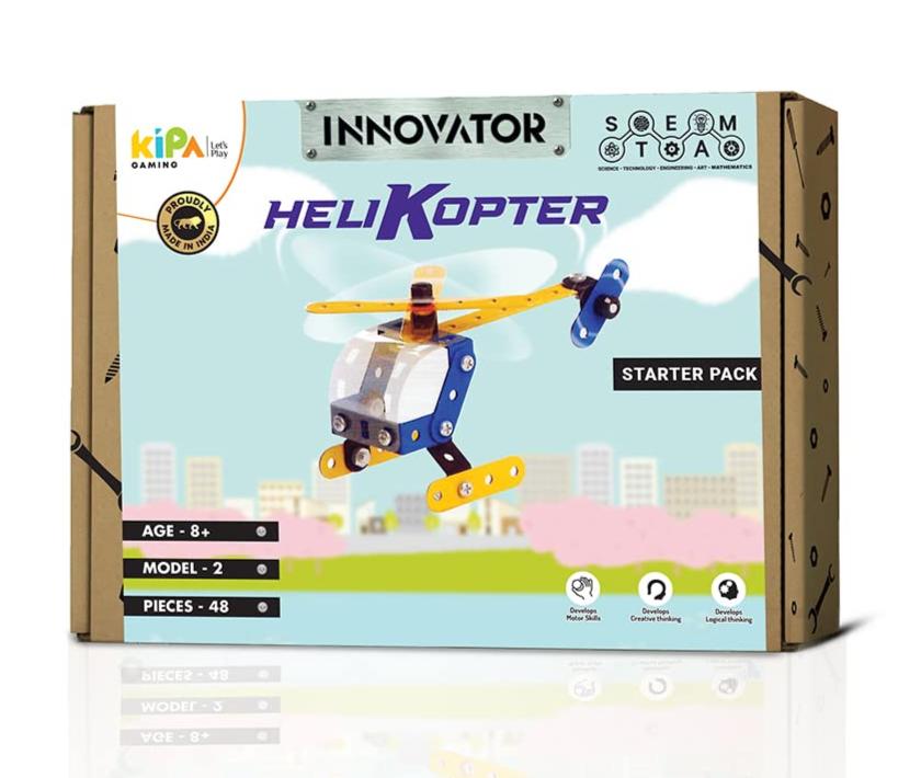 Kipa Gaming Innovator Helicopter Toy Model - Multicolor