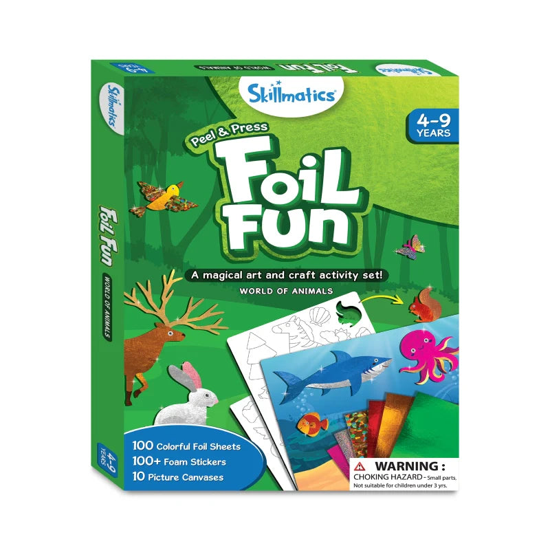 Foil Fun - World Of Animals | No Mess Art Kit - Multicolor