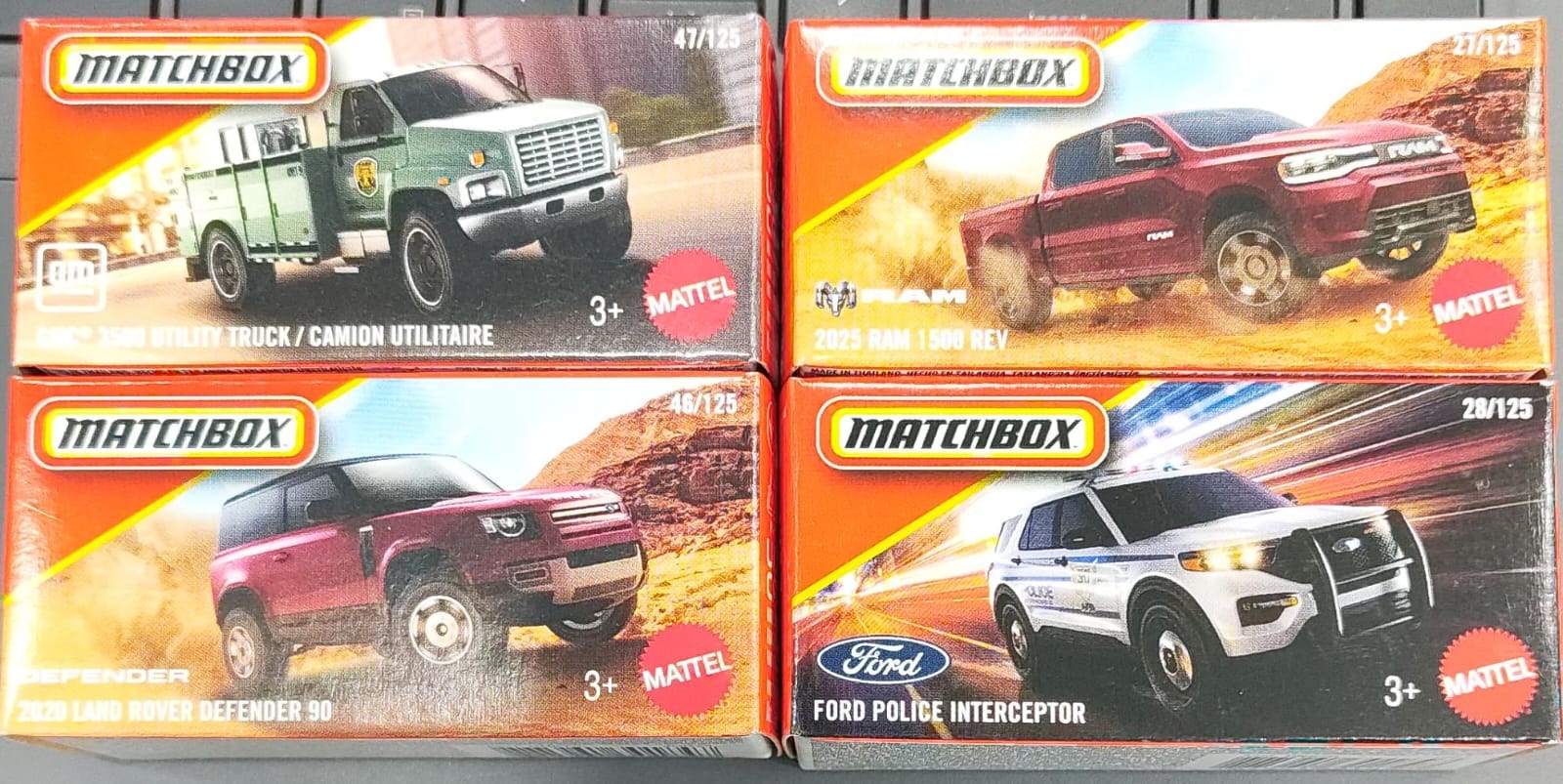 Matchbox Mainline - Combo Pack of 4 Cars - DNK70-2