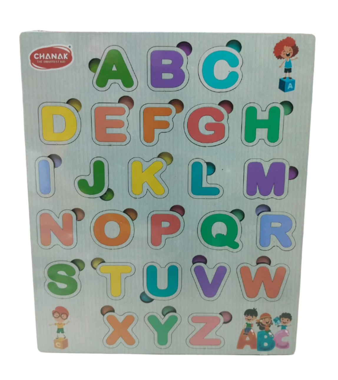 Wooden Puzzle for Kids, Fun & Challenging Brain Booster, Durable Educational Toy with Vibrant Colors - Assorted