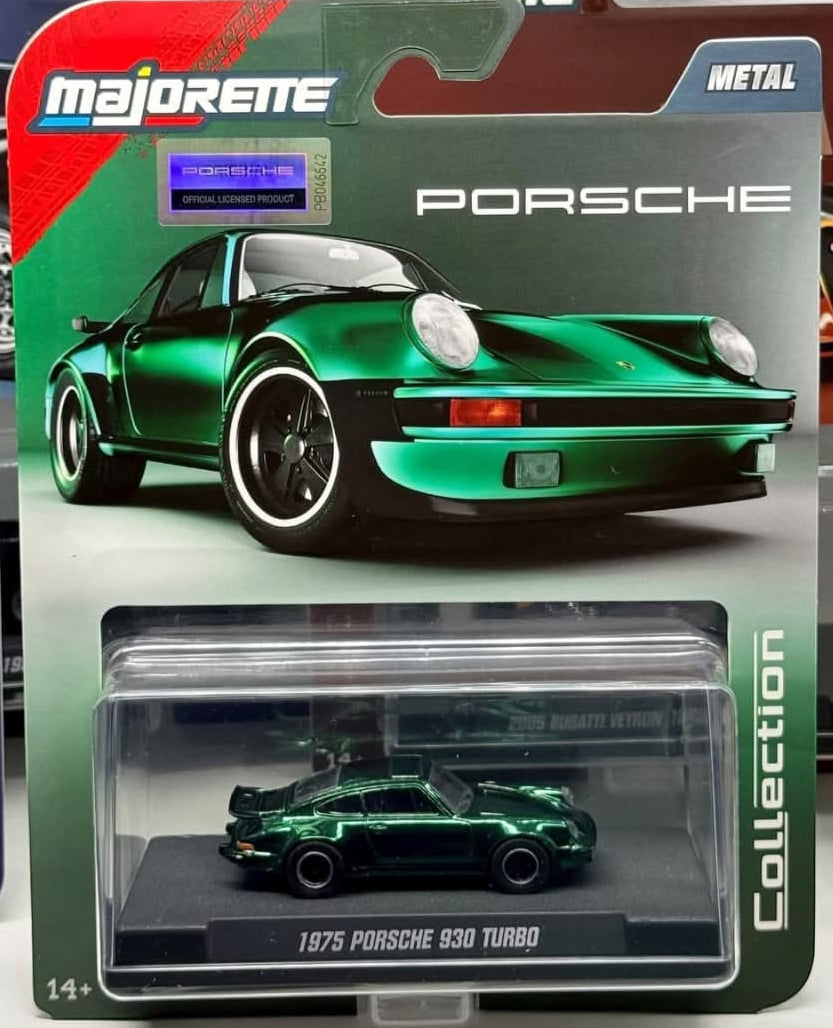 Majorette - Collector Edition - 1975 Porsche 930 Turbo - Green - New Edition