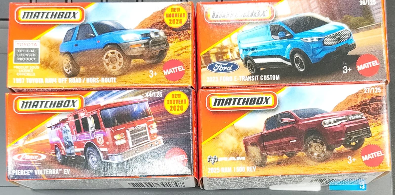 Matchbox Mainline - Combo Pack of 4 Cars - DNK70-3