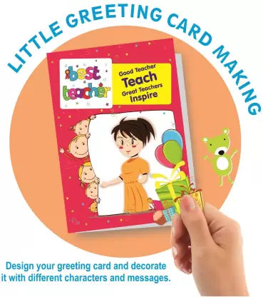 Ratna's 5 In 1 Craft Kit A perfect creative kit for kids - Fun with stencil,Eva pen stand making,little greeting card making & many more