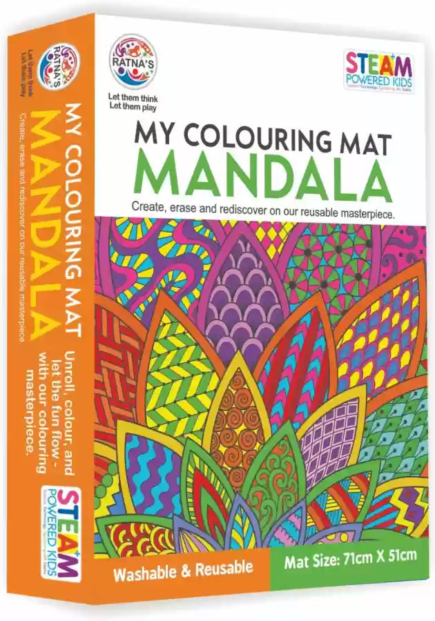 Ratnas Mandala My Coloring Mat For Kids - Multicolor