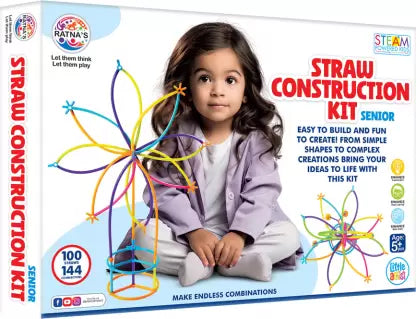 RATNA'S Straw Construction Kit Make Endless Combinations With Straws Diy Kits