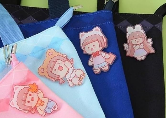 Kawaii-Q Accessories Little Cute Doll Tote Bags – Tuition Bag, Picnic Bag for Girls, Activity Bag, Lunch Bag, Shoulder Bag