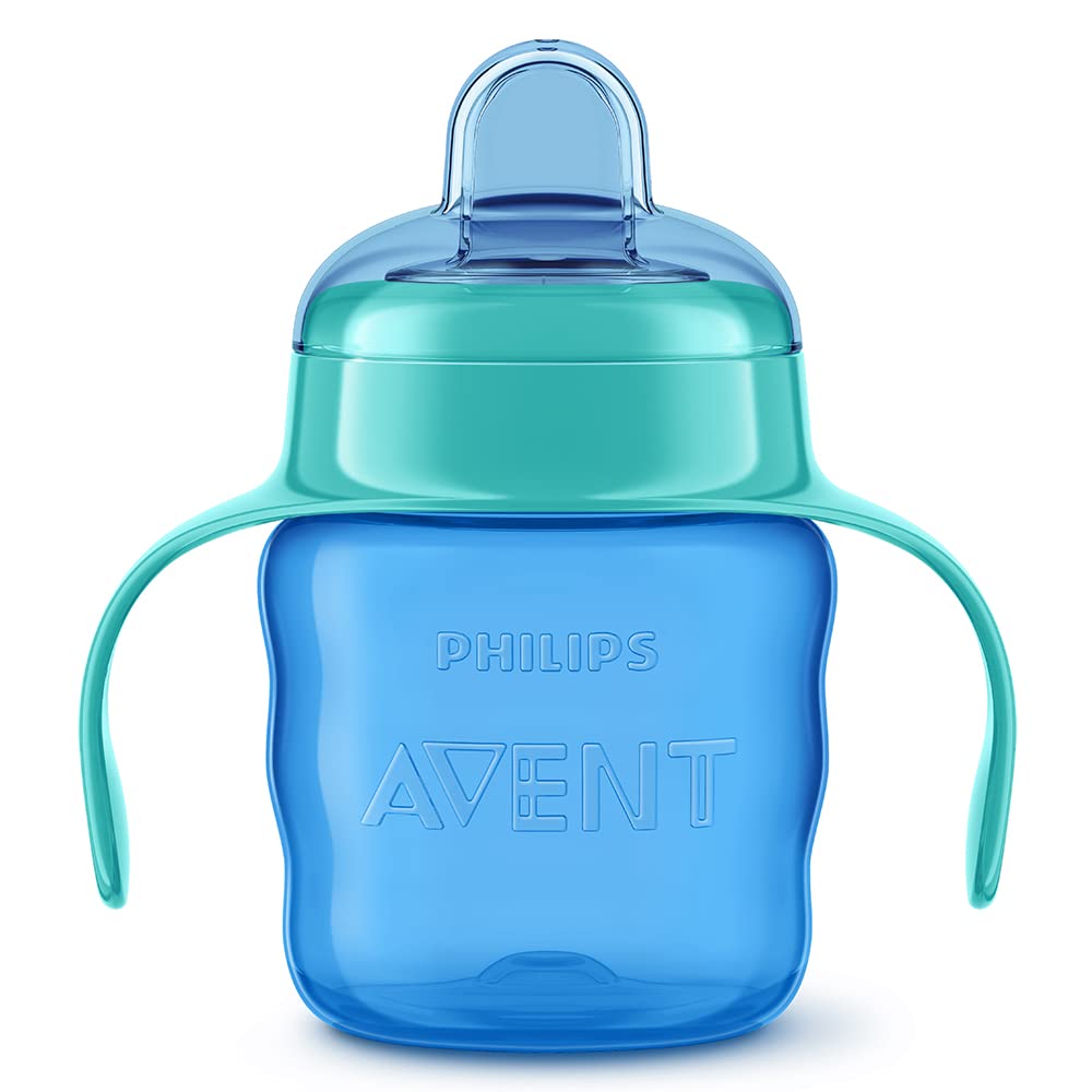 Philips Avent (6M+) Classic Soft Polypropylene Spout Cup | Green/Blue | SCF551/05 | 200ml
