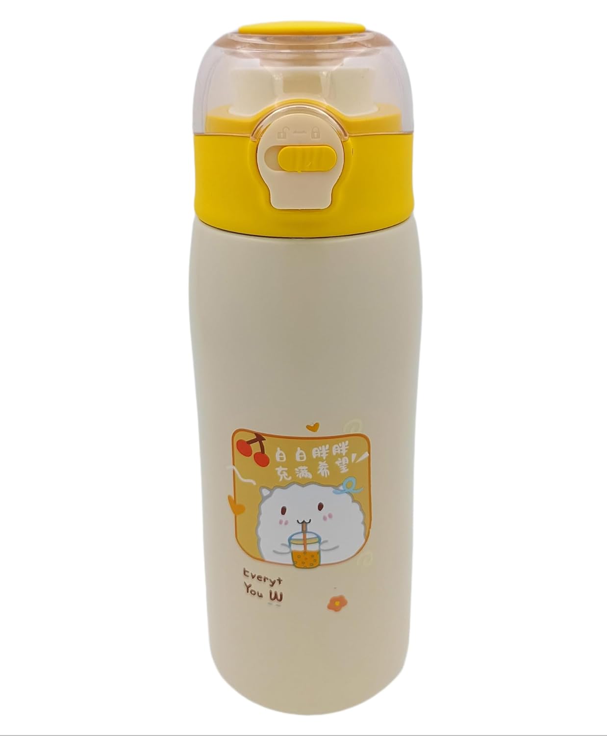Insulated Stainless Steel Bottle - Hot and Cold Water Bottle for Girls/Flask for Kids (380ml)