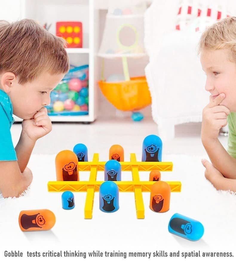 Gobble 21st Century 3D Version of Tic Tac Toe Game for kids, Strategy Making game for kids, Zero & Cross Game for adults