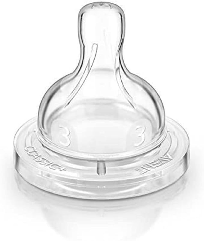 Philips AVENT BPA Free Classic Medium Flow Nipple, 2 counts ‎SCF633/27 | SCY763/02