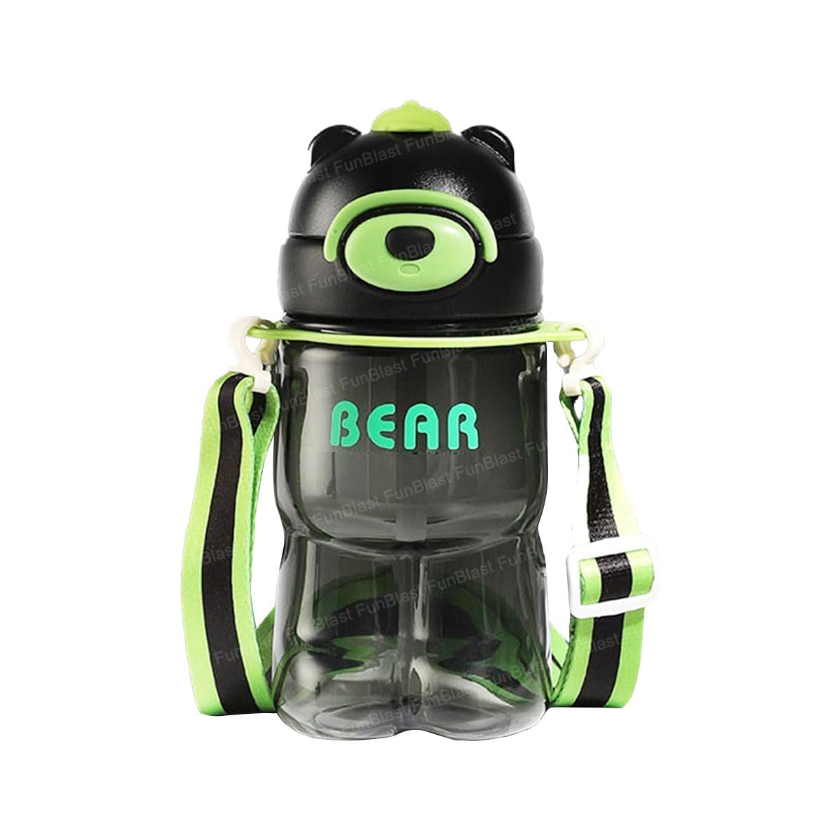 Water Bottle for Kids, Animal Theme Bottle for Kids, 800 ML Cute Design Water Bottle with Sipper and Strap, Anti-leak Cartoon Kids Water Bottle for Kids