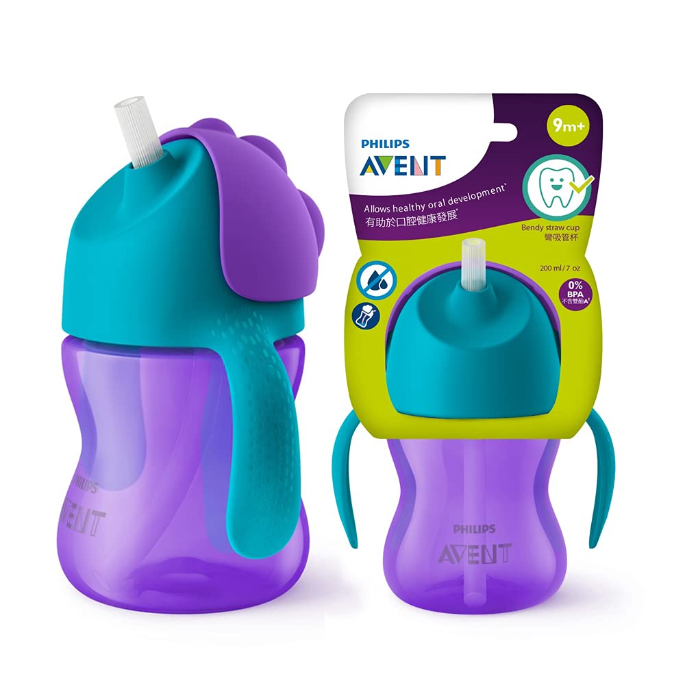 Philips Avent (9M+) Aven Straw Cup | Assorted Color | 200Ml 7oz