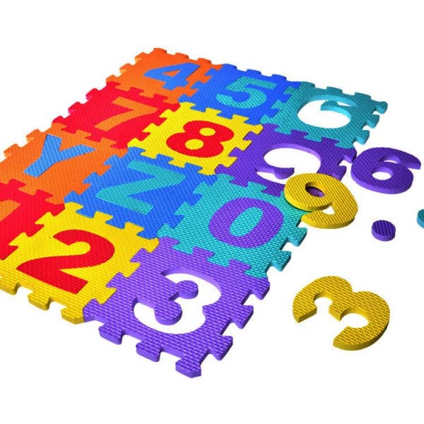 Mini Puzzle Foam EVA Mat for Kids – Interlocking Learning Alphabet (A to Z) and Number (0 to 10) Memory Mat for Kids
