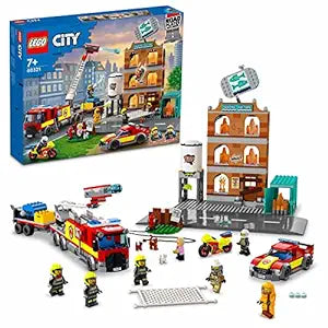 LEGO 60321 City Fire Brigade Building Kit - 766 Pcs - Multicolor (Box Damaged)