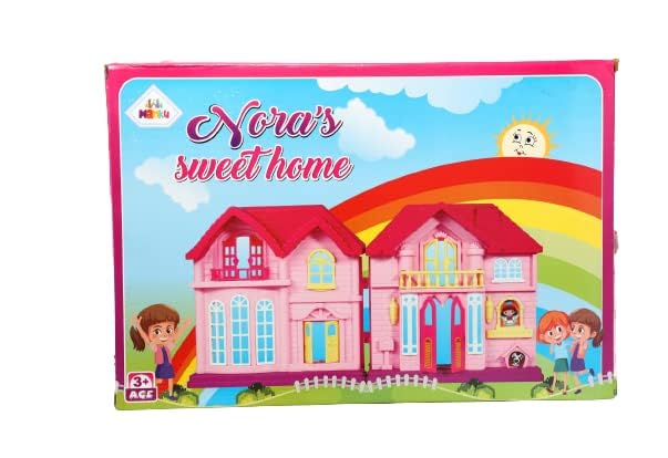 Princess Doll House Play Set- Role Play,Pretend Play,Play Set for Kids with Dolls and Furniture for Kids - Box Damages