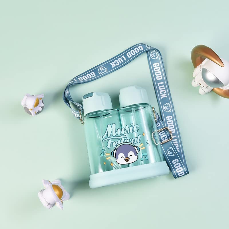 Double Sided Water Bottle with Soft Grip Strap - 640ml