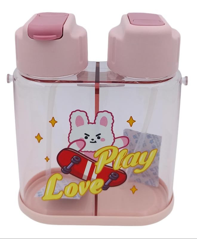 Double Sided Water Bottle with Soft Grip Strap - 640ml