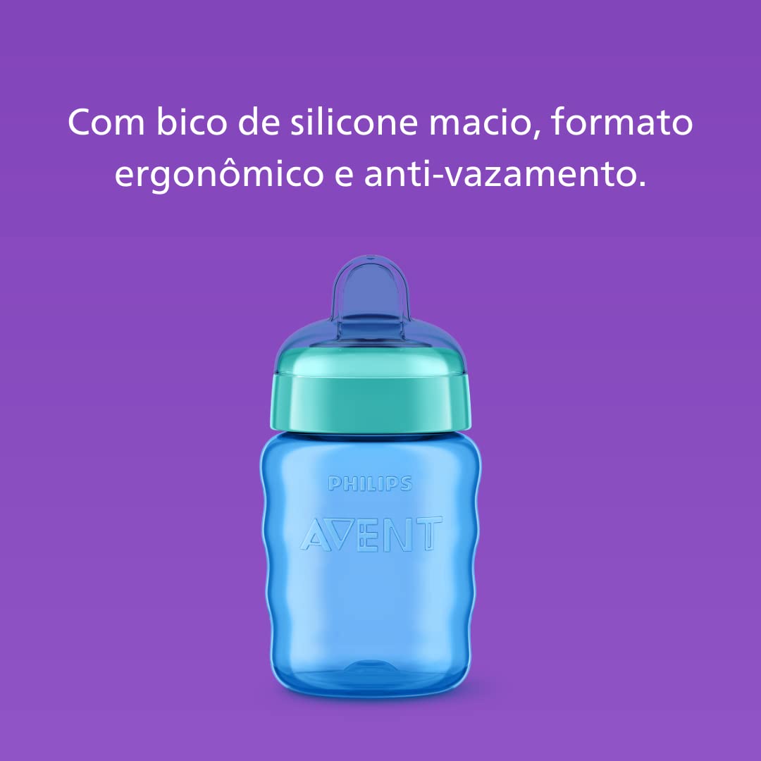 Philips Avent (9M+) Silicone Classic Spout Cup | Green/Blue | SCF553/05 | 260Ml ( Cordlife )