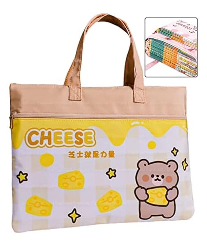 Cute Hand Bag for Women & Students – Multipurpose Document Bag, Orthopedic Lightweight School & Office Documents Bag, Travel Bag, Picnic Bag