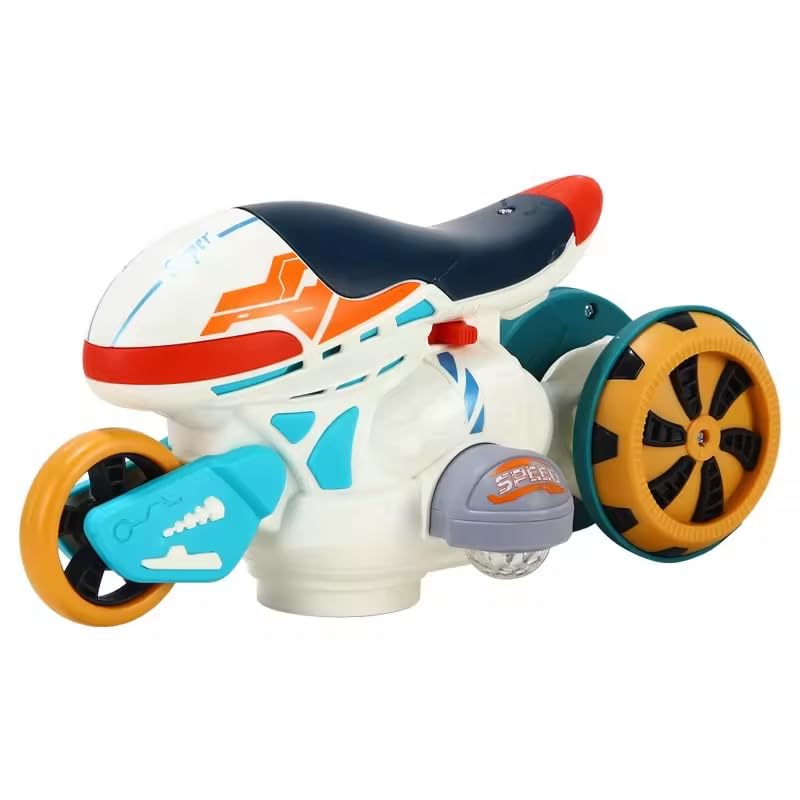 Battery Operated Motorcycles Toy Electric Universal Drive Drift Motorcycle 360 Rotation Stunt - Multicolor