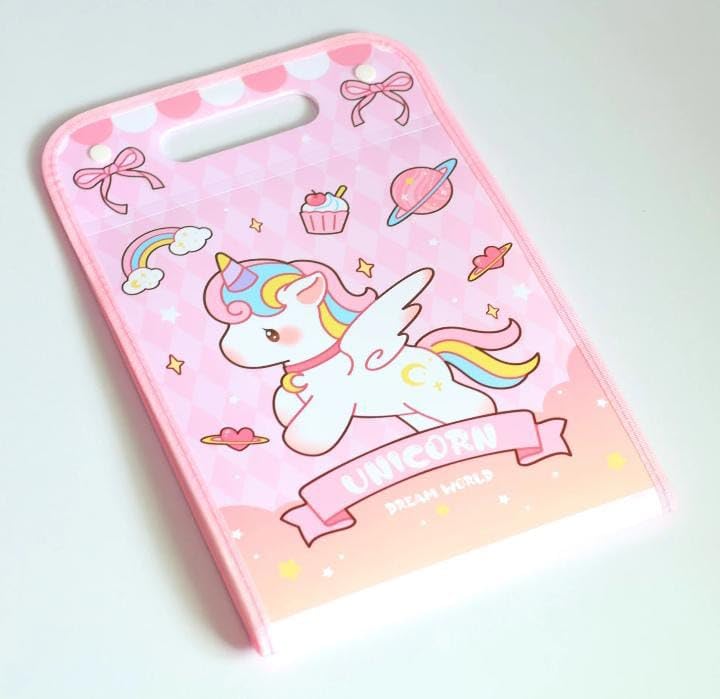 12 Pocket Expanding File Folder Waterproof Vinyl Document Folder Mesh Organizer Bag A4 Size Button Lock