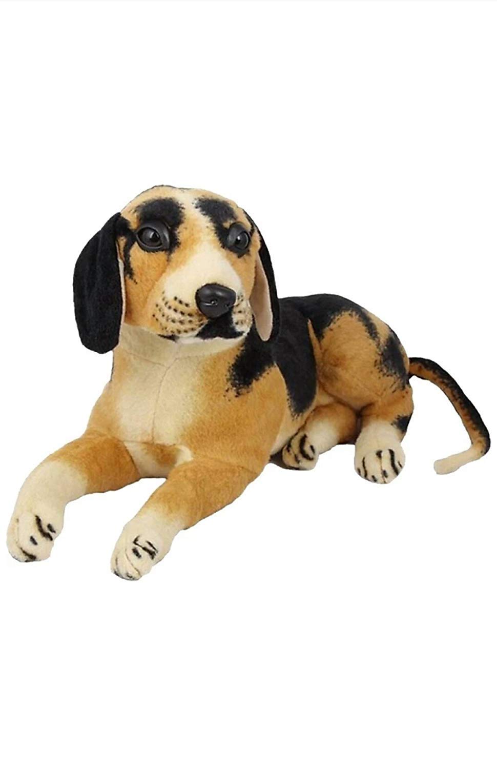Black Brown Hamilton Stovare Dog Stuffed Plush Soft Toy Doll Teddy Bear Animal For Kids - 83 cm - Multicolor
