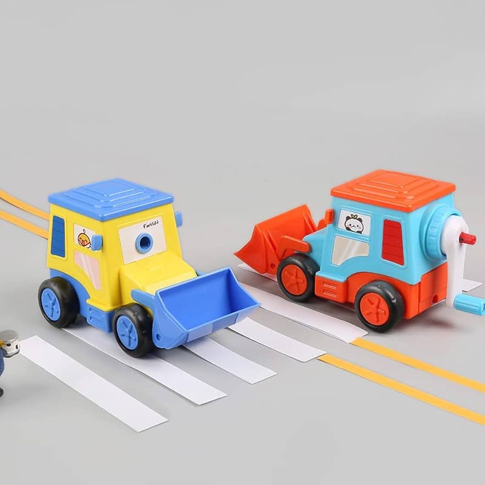 Truck Pencil Sharpeners Manual for Kids and Artists, Handheld Manual Pencil Sharpener for Pencils, Forklift - Assorted