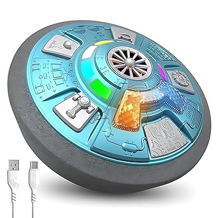 C-Type USB Rechargeable LED Hover Football | Air Football Mothership | Soccer Ball Best Gift for Boys Girls