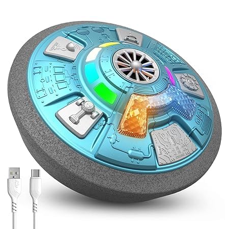 C-Type USB Rechargeable LED Hover Football | Air Football Mothership | Soccer Ball Best Gift for Boys Girls