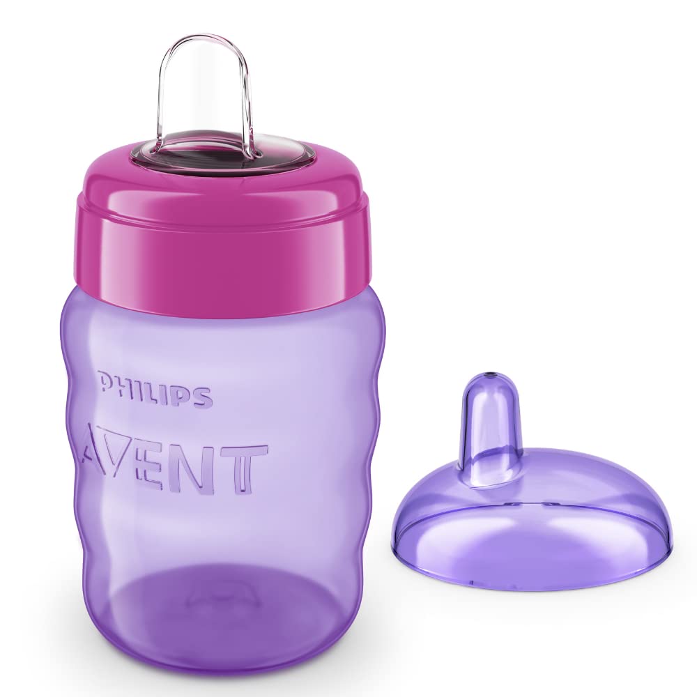 Philips Avent (9M+) Classic Plastic Spout Cup | Pink/Purple | SCF553/03 | 260Ml 9oz