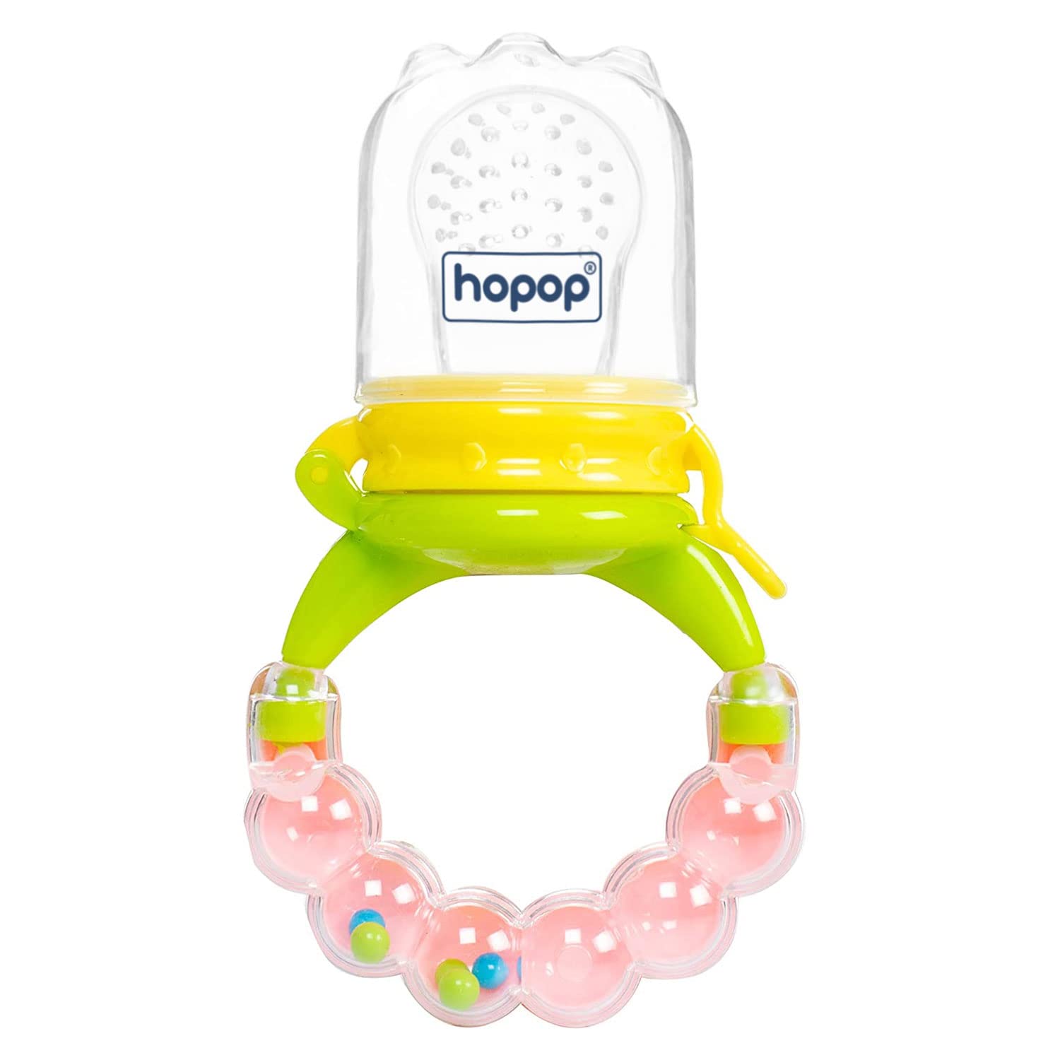 Hopop Soft Silicone Fruit & Food Nibbler For Babies - Multicolor