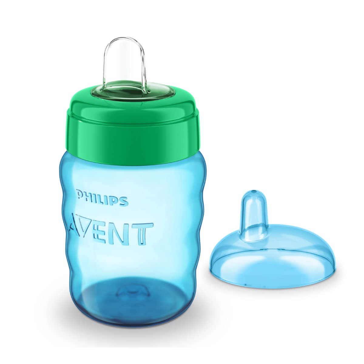 Philips Avent (9M+) Silicone Classic Spout Cup | Green/Blue | SCF553/05 | 260Ml ( Cordlife )