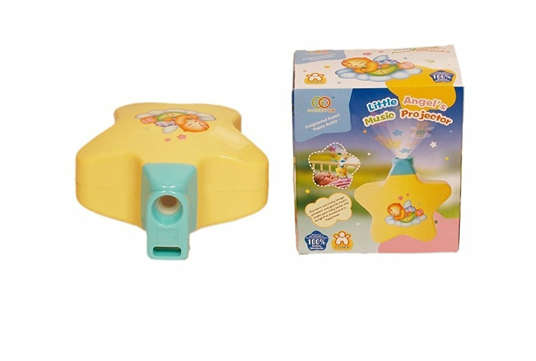 Battery Operated Musical Infant Angel's Star Projector for Babies