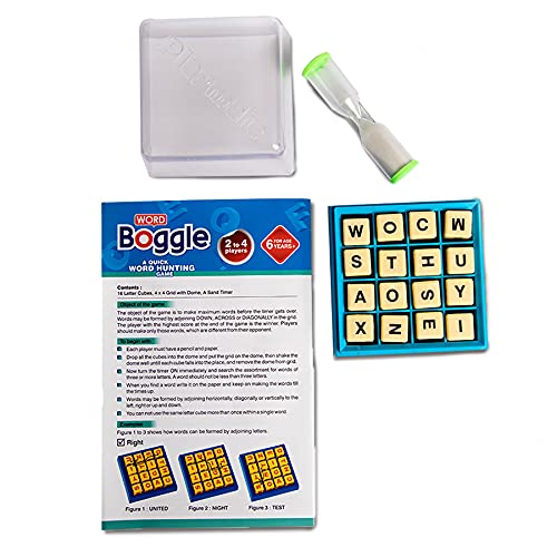 Toymate Word Boggle- A Quick Word Hunting Fun Game for Adults & Kids - Multicolor