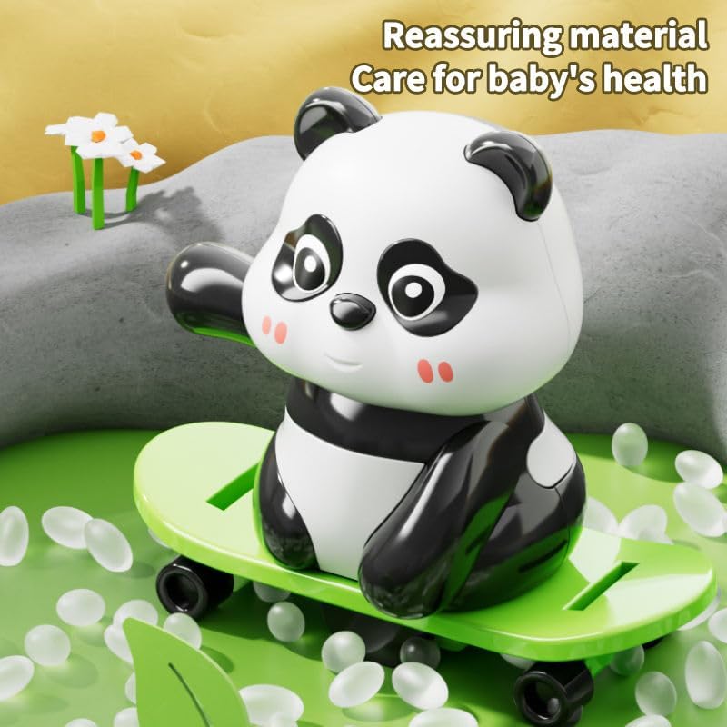 Cute Panda Toy Pack of 1 | Cute Wobbling Animal Figures, Interactive Playset for Toddlers, 3+ Years, Safe Non-Toxic Material | Assorted
