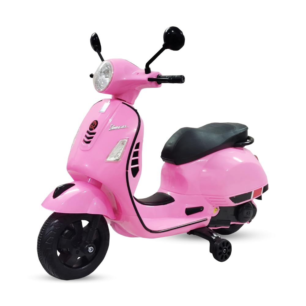 Battery Operated Rechargeable 12v | Ride-On Scooter | for Girls and Boys | Pink | 3 Years+