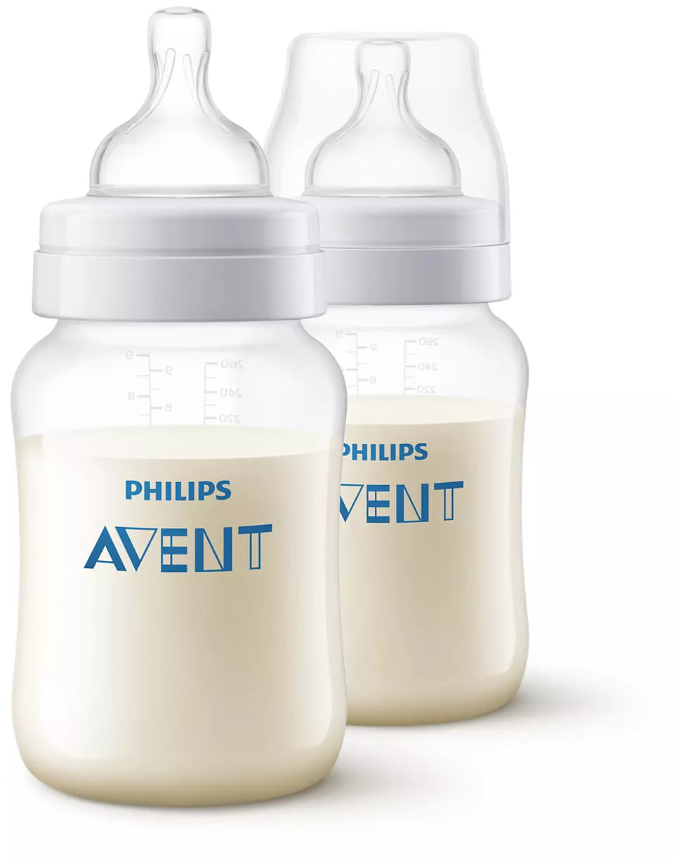 Philips Avent (1M+) Anti-colic baby bottle SCF813/20 | SCY103/20 | 260Ml 9oz ( Cordlife )
