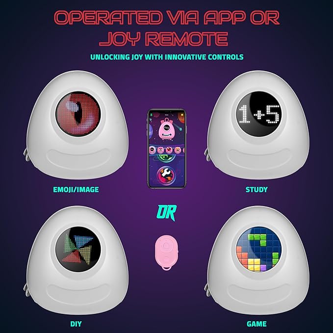 Hookaba: GlowBuddy LED Eyes Kids Backpack,Waterproof IPX5 Premium PU 13 Ltr Capacity For Kids - Multicolor