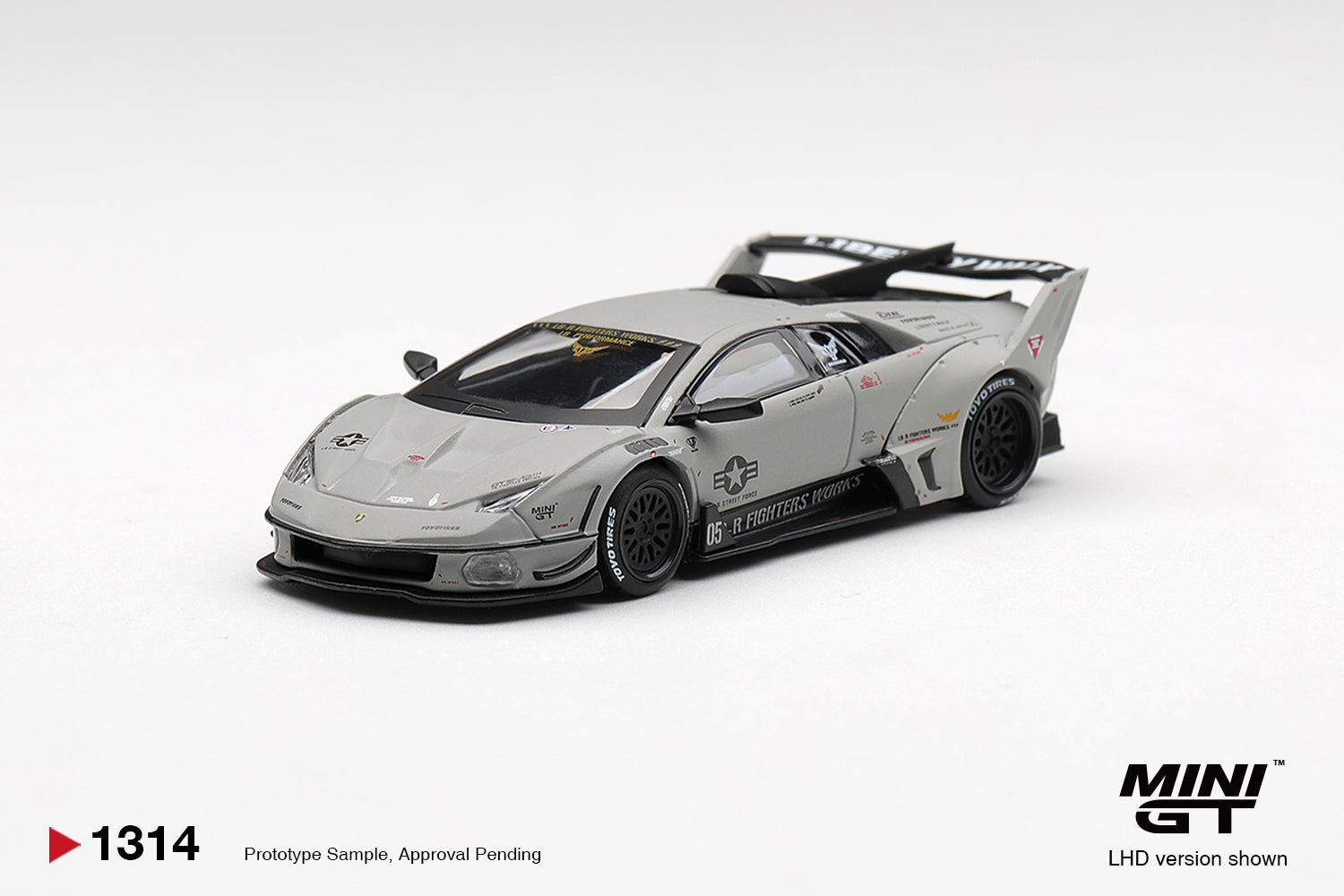 [Pre-Order] Mini GT #1314 - Blister Packing - Lamborghini LB-Silhouette WORKS MURCIELAGO GT Evo Fighter