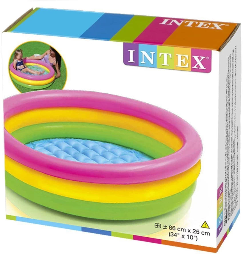 Intex Round Swimming Pool | Multicolor | 86 x 25 cm