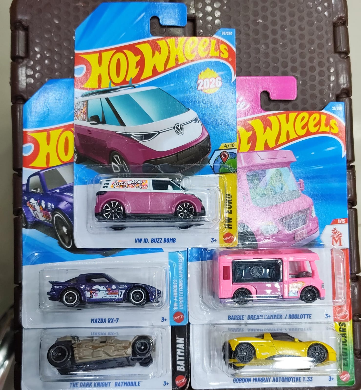 Hot Wheels Mainline - Combo Pack of 5 Cars - A Case 2026 - Long Card