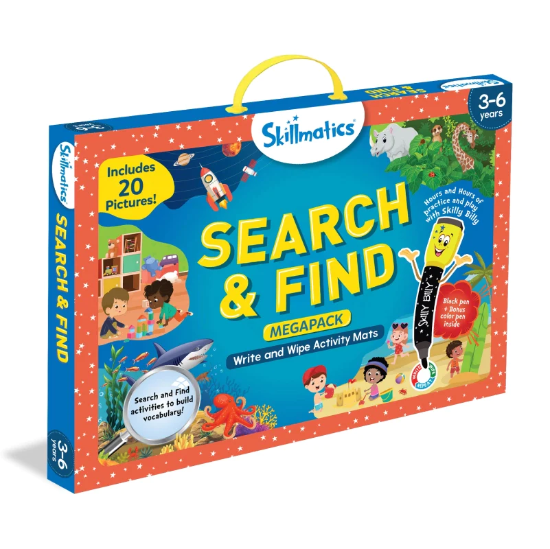 Skillmatics Search And Find Megapack, Activity Mats for kids