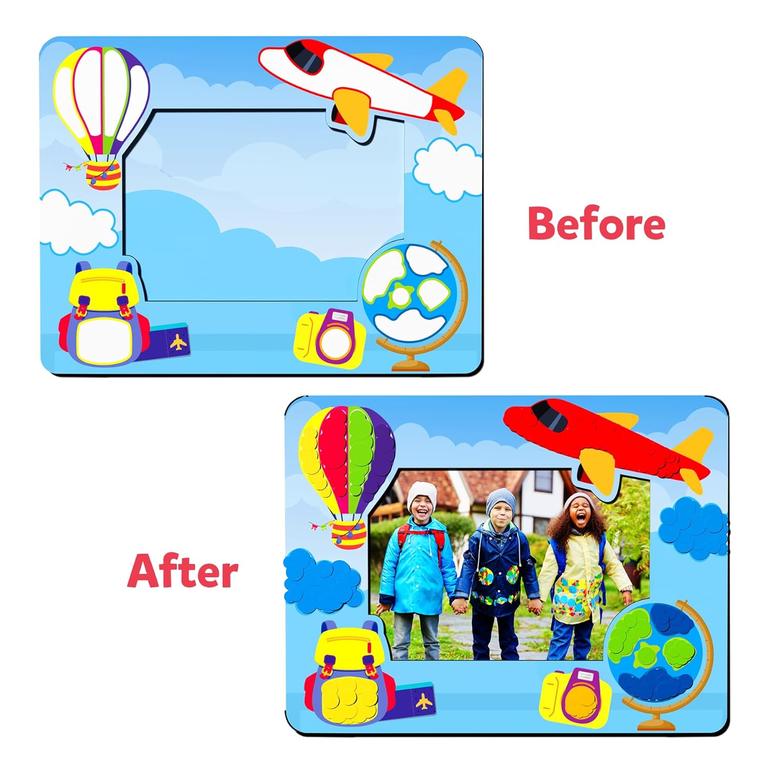 Skillmatics Dot it! - Photo Frames | No Mess Sticker Art | Multicolor