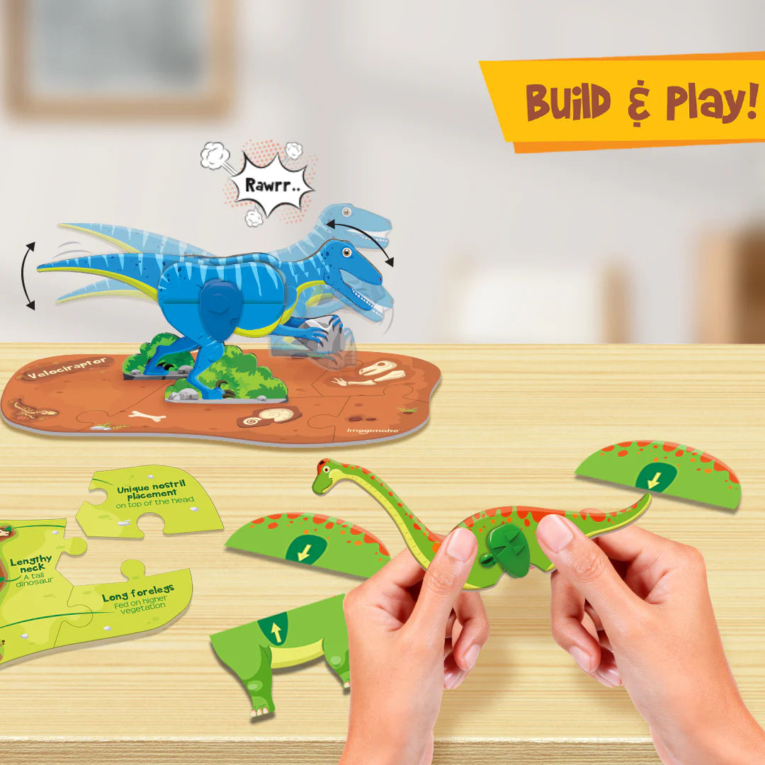 Imagi Make Dino & Egg - Orange - Multicolor