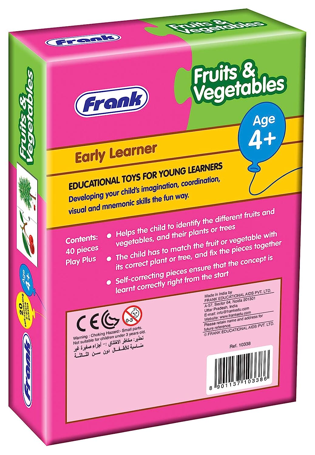 Frank Fruits & Vegetables Puzzle – 40 Pieces