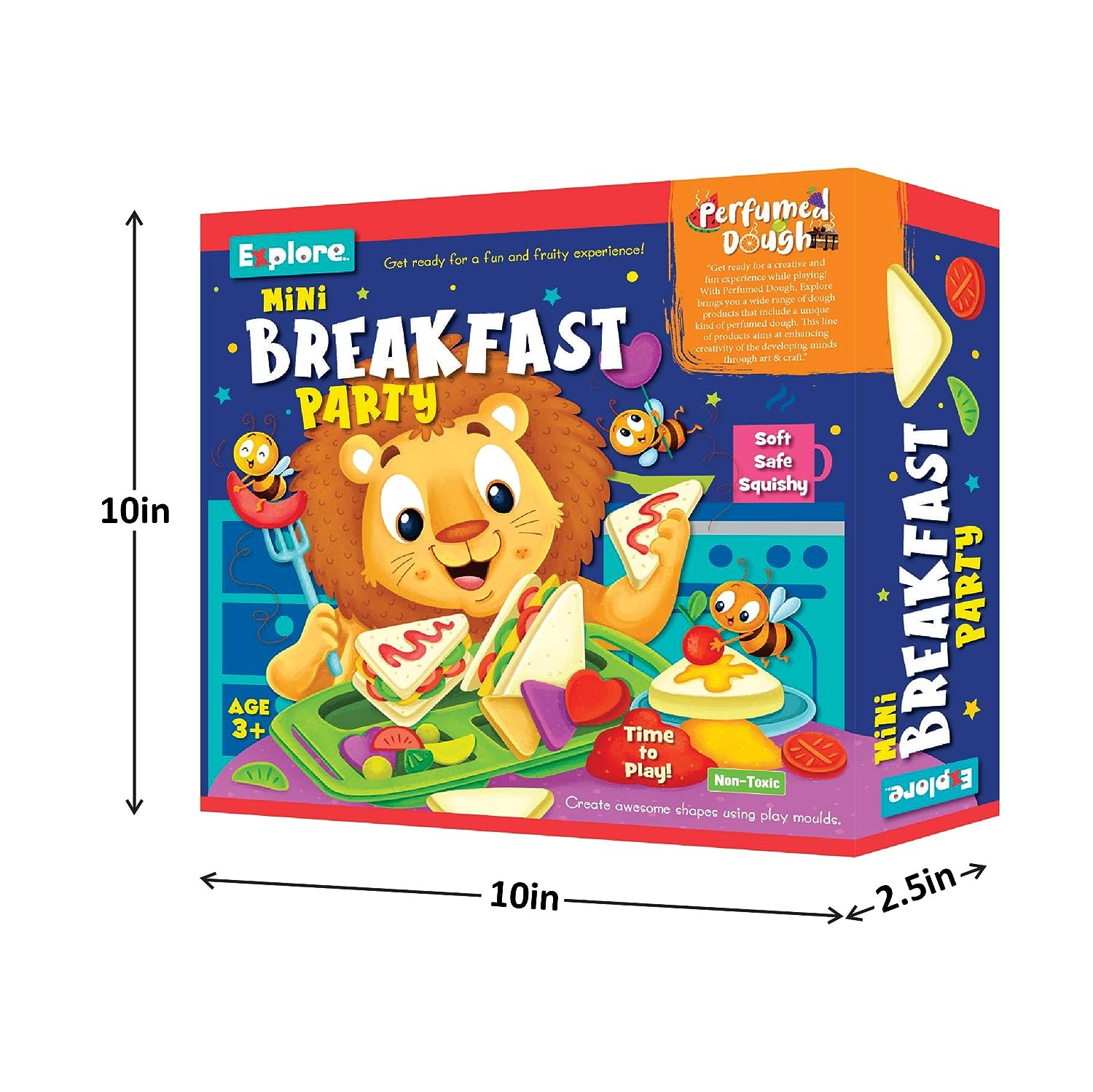 Explore | Perfumed Dough | Mini Breakfast Party toy set - Multicolor