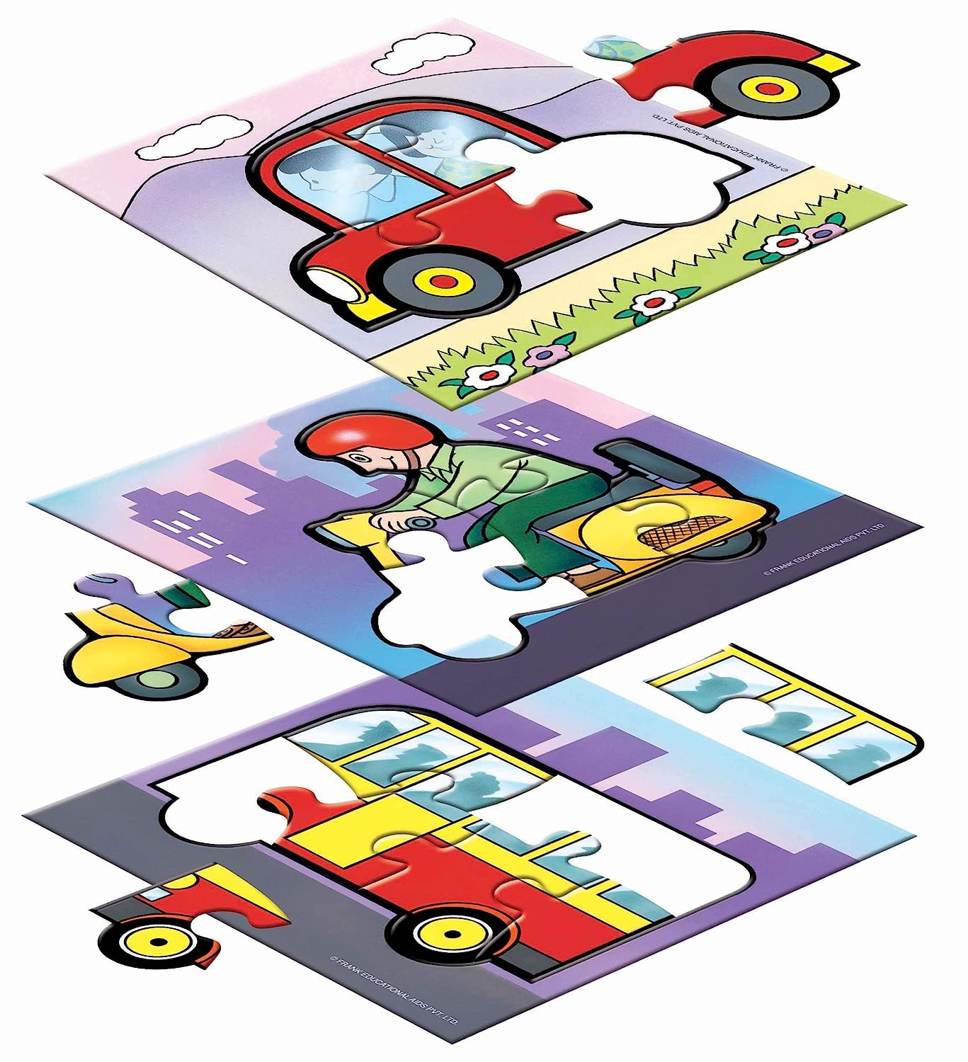 Frank On Road Puzzle for 3 Year Old Kids and Above