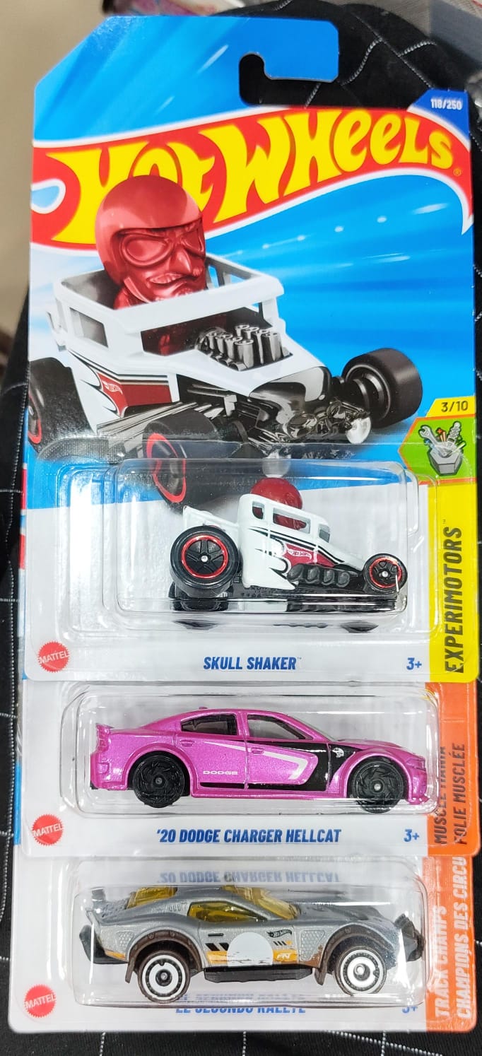 Hot Wheels Mainline - Combo Pack of 3 Cars - P Case & N Case Combo - Long Card (0)