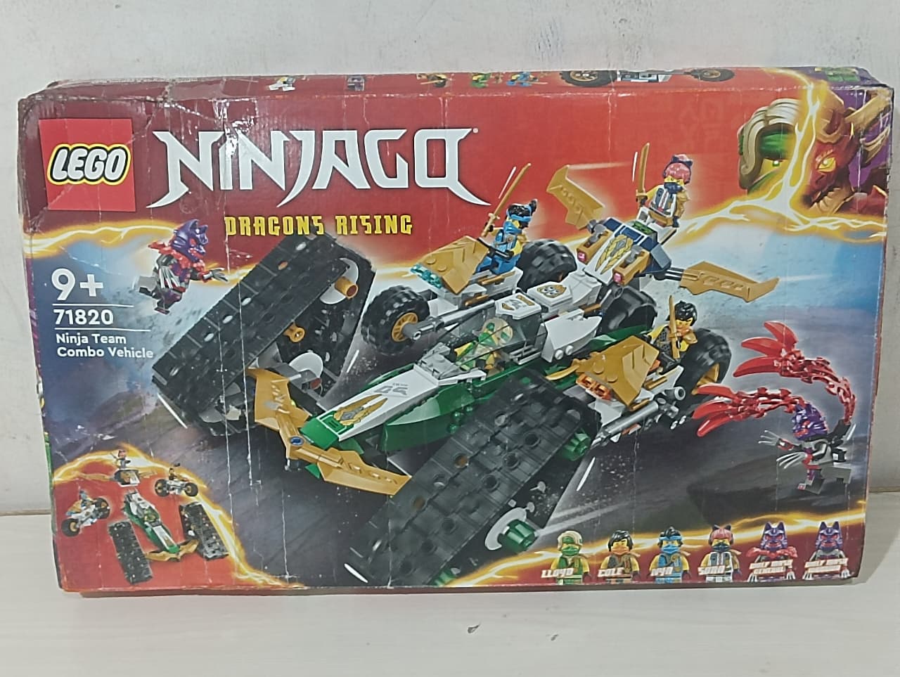 LEGO NINJAGO Ninja Team Combo Vehicle 4-in-1 Toy 71820 Building Blocks (Box Damaged)